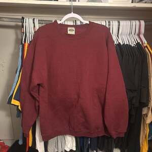 Vintage Tultex Sweatshirt Blank Maroon Size L Plain